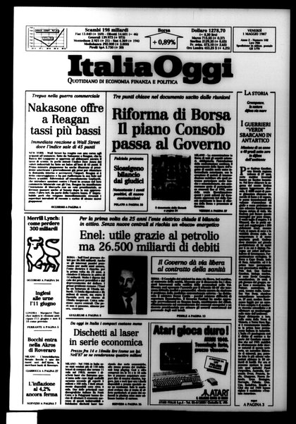 Italia oggi : quotidiano di economia finanza e politica